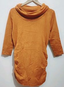 Musturd Color Winter Top