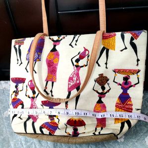 Stylish Tote Bag with Tribal Print✨