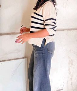 Striped Knit Sweater