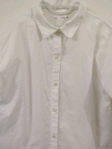 Classic White Zara Button-Up Shirt