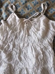 Combo White Crop Top &amp; Camisole Set