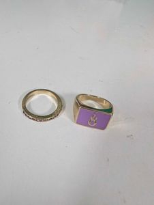 Set of 9 Lavender Rings