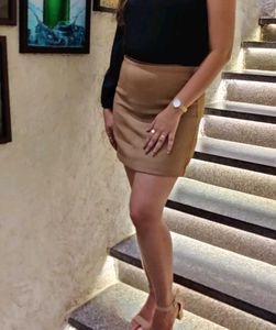 Tan Mini Skirt - Stylish & Versatile
