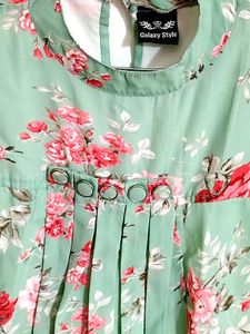 Floral Print A-Line Dress