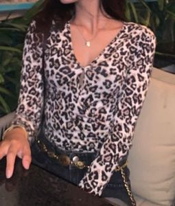 Leopard Print Long Sleeve Bodysuit