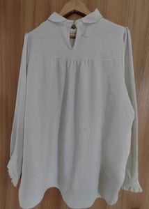 Elegant White Peter Pan Collar Blouse