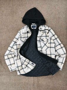 Men's Plaid Hooded Jacket