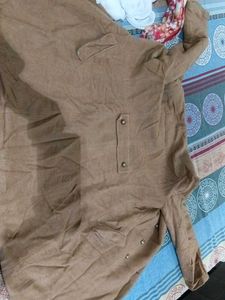 Stylish Tan Double-Breasted Coat