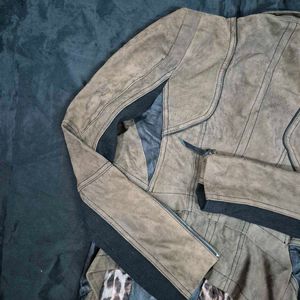 y2k Stylish Asymmetrical Leather Jacket