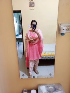 strawberry color suit