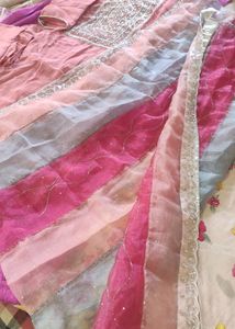 Organza Dupatta Handwork Wedding Dress