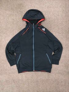 Adidas Black Zip-Up Hoodie Jacket