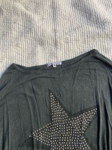 sparkly star y2k top