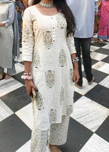 Elegant Block Print Kurta Set