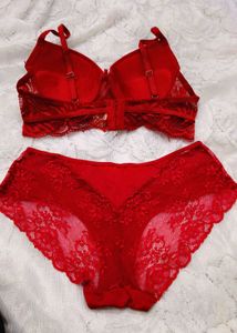 Red Lace Lingerie Set