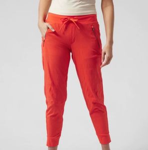 Athleta Orange Trekking jogger with sun protection