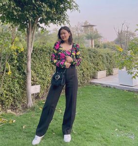 ZARA Floral Crop Top