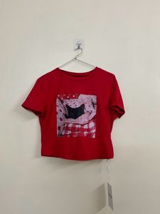 Cute Black Cat Graphic Tee