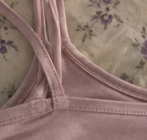Pastel Pink Spaghetti-Strap Crop Top 🎀🩷