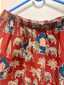 Red Block Print Cotton co ord set