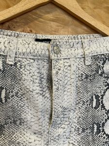 Snake Skin Print Mini Skirt