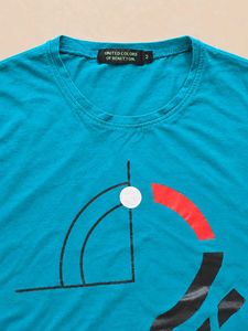 Men's Blue Graphic Long Sleeve T-Shirt