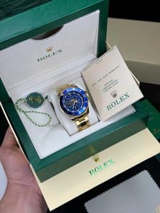 Rolex Gold Blue Watch