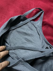 Dark Grey Spaghetti Strap Tank Top