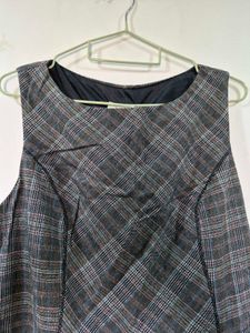 Chic Plaid Sleeveless Dress