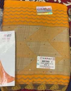 Elegant Mustard Yellow Saree