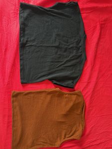 Set of 2 Graphic &amp; Solid Tees
