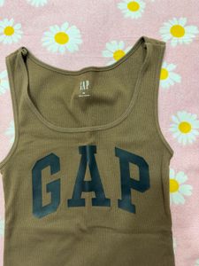 (XS) GAP Brown Ribbed Tank Top