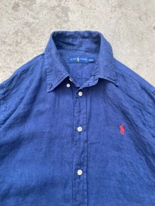 Ralph Lauren Blue Linen Shirt