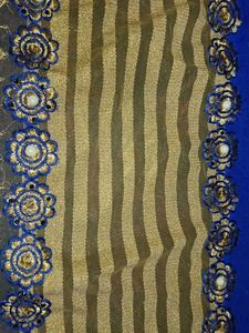 Royal Blue Embroidered Saree