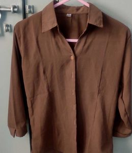 Nude Brown Formal Shirt