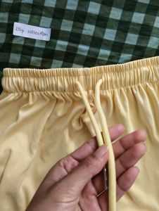 Light /butter Yellow casual pants / trousers