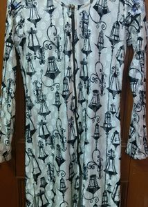 Front Cut White Kurta