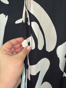 Abstract Print Button-Down Shirt