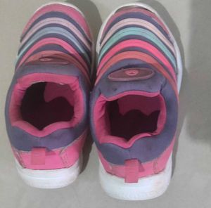 Colorful Striped Slip-On Shoes for Girls