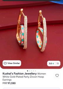 Kushal's Fashion Jewellery Hoop Earrings