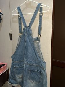 SALE Cute Denim Overalls with Distressed Details