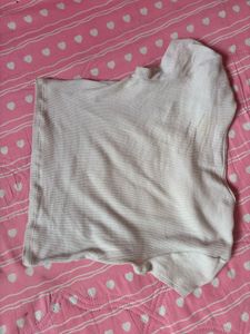 H&amp;M White Ribbed T-Shirt