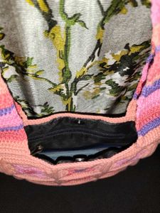 Pure cotton Crocheted Granny Square Shoulder Bag
