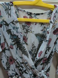 Flowy Floral Wrap Jumpsuit