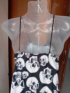 Skull Print Mini Dress
