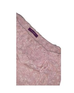 Pink Bell Sleeve Lace Trim Top
