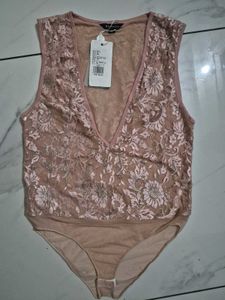 Sheer Floral Bodysuit with Sequins