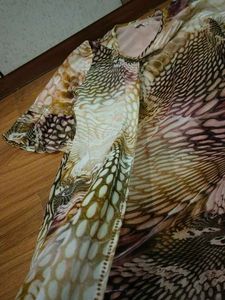 Abstract Print Flowy Dress/Kurti