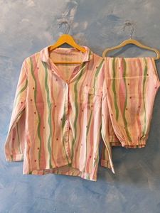 Cute Striped Pajama Set from Thailand