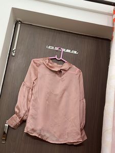 PURE SATIN MYND BRANDED TOP FOR M &amp;L